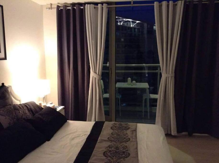 Balcony near bed area for great mornings!