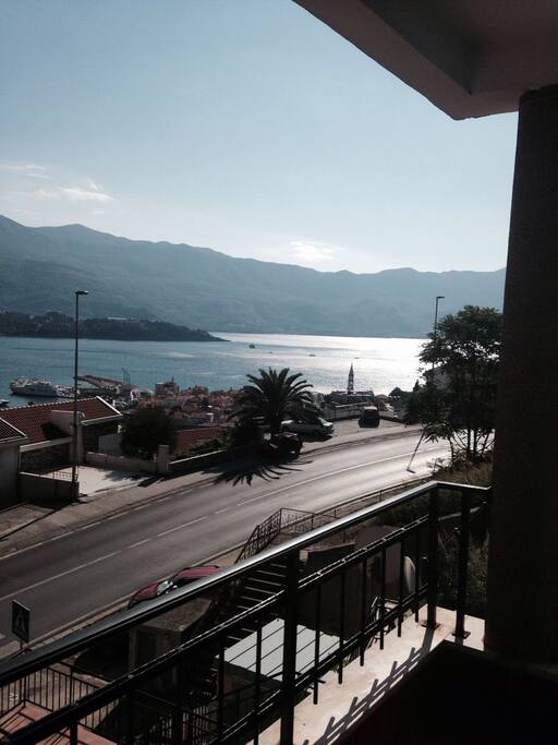 Amazing view from the balcony on the old city and St. Nicholas island. Perfect to enjoy the sunsets.