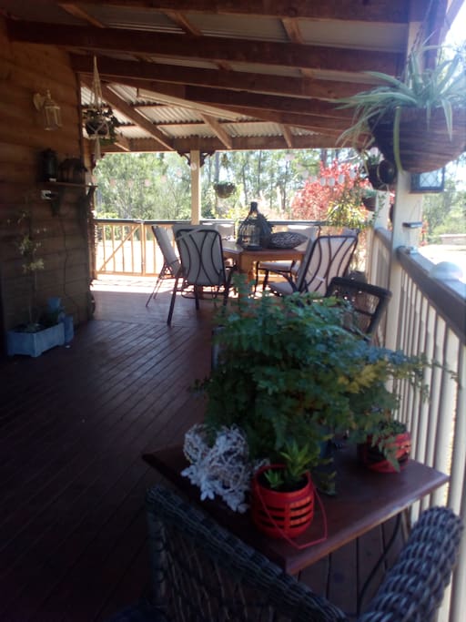 Relax on the wrap around verandah