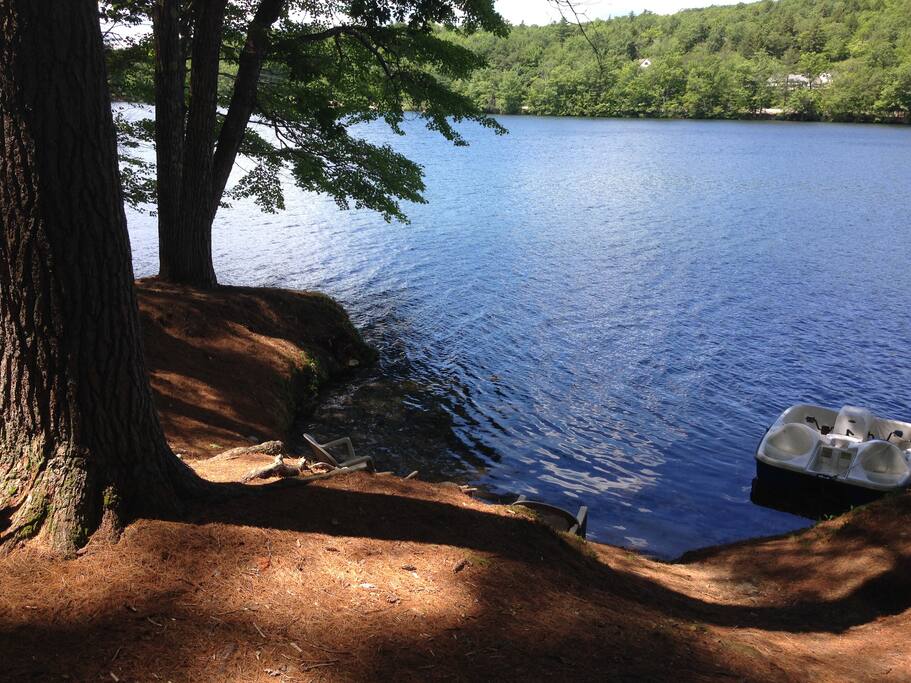 View of lake from front of house