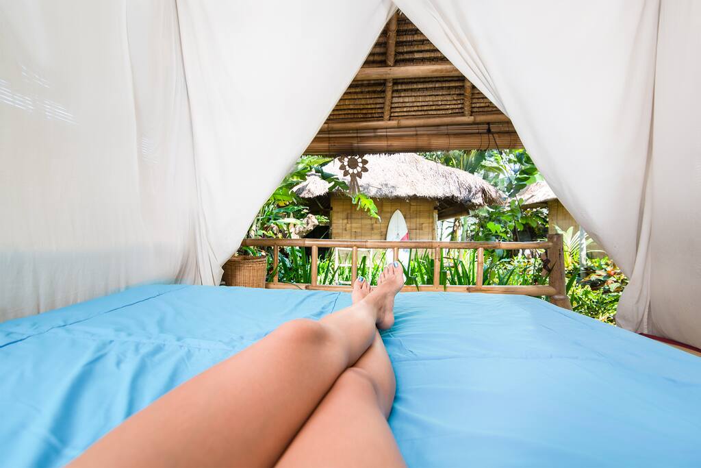 View from the bamboo hut