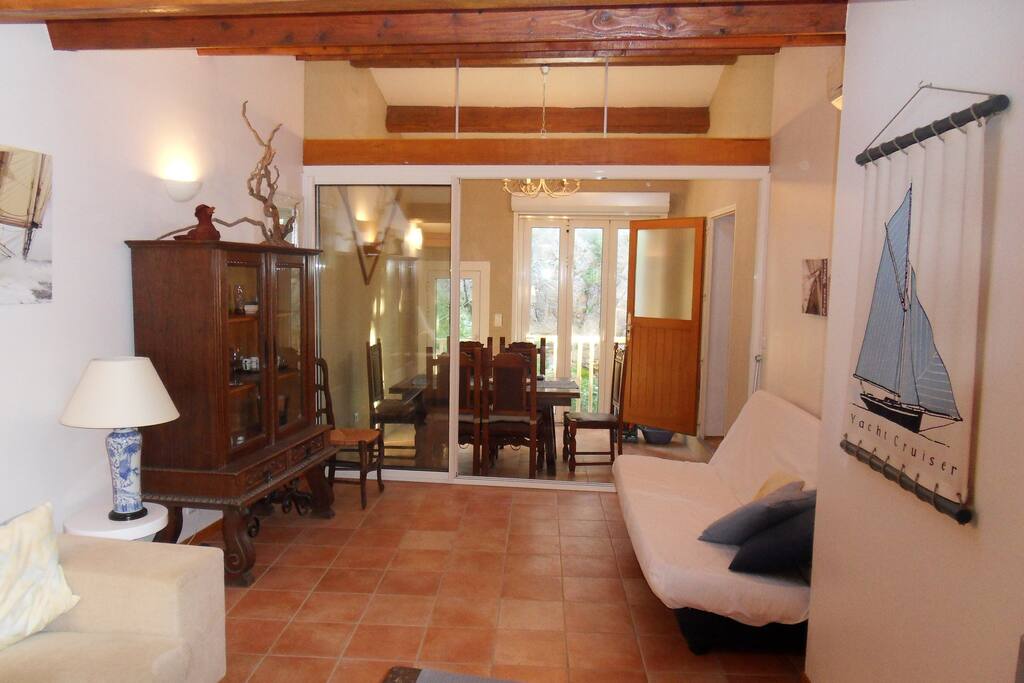 salon et véranda 2 ème niveau