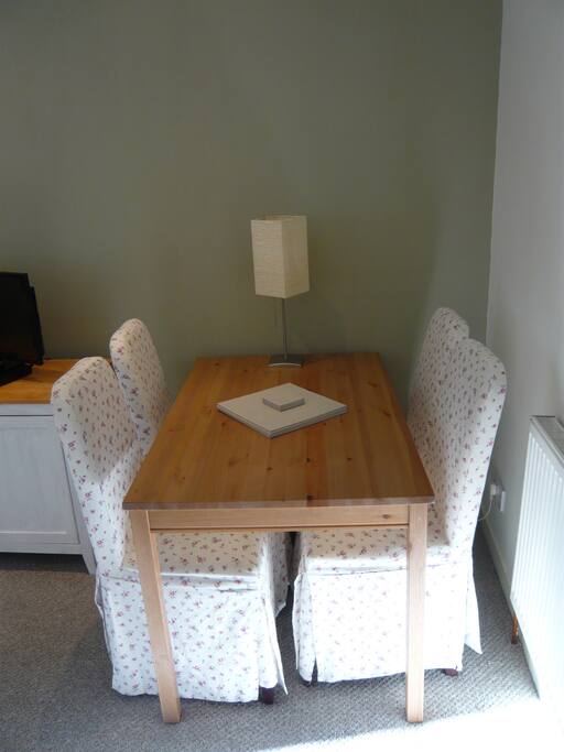 Dining table with four chairs