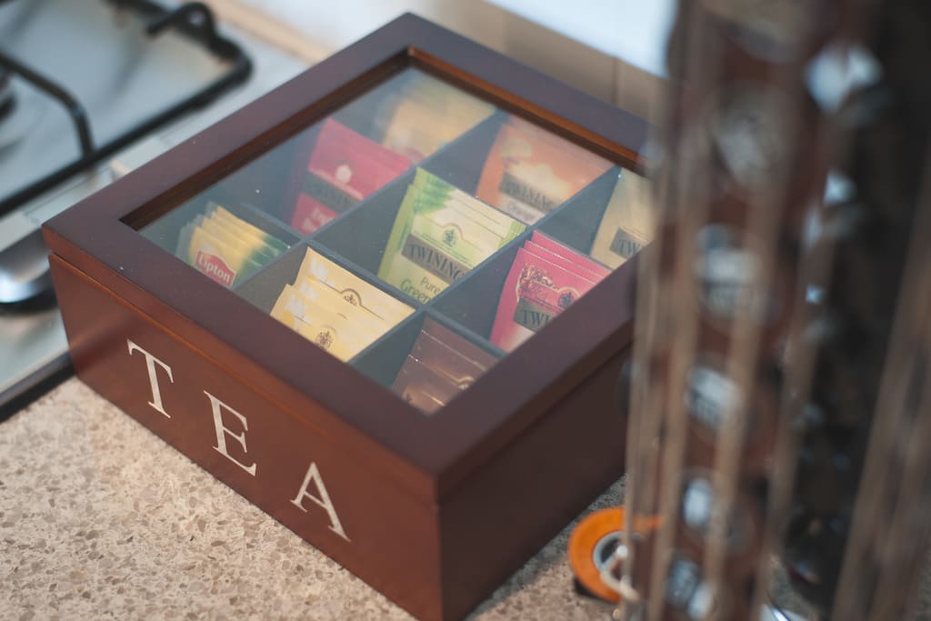 wide range of tea and coffee