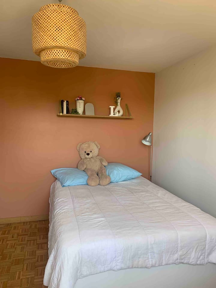 غرفة ابنتنا ، تيراكوتا. منظر بيلات.