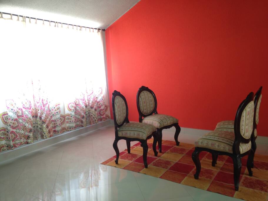 Living room with 4 chairs