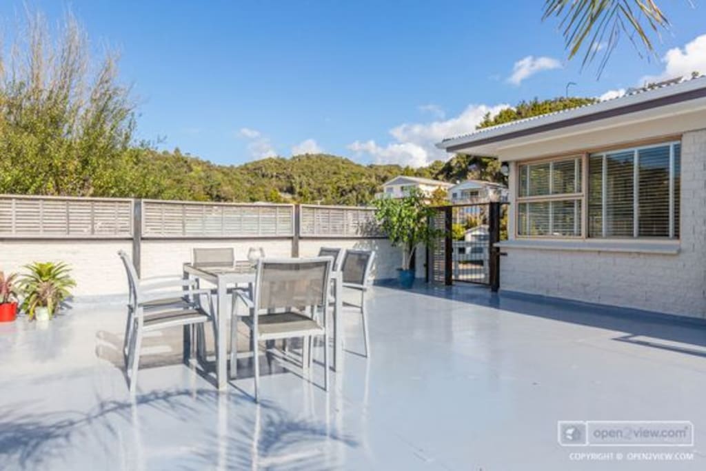 Sun drenched Deck