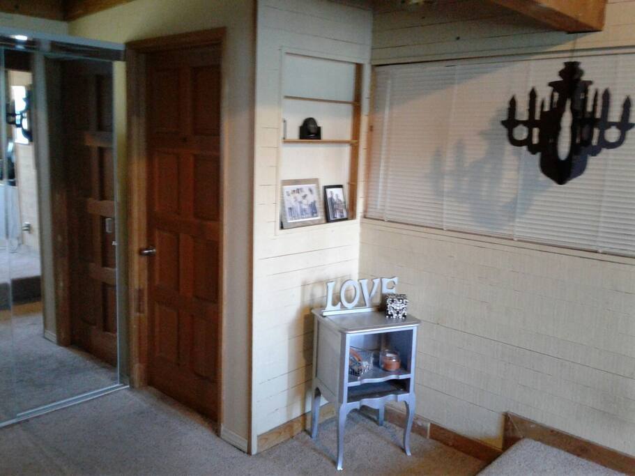 Just inside room