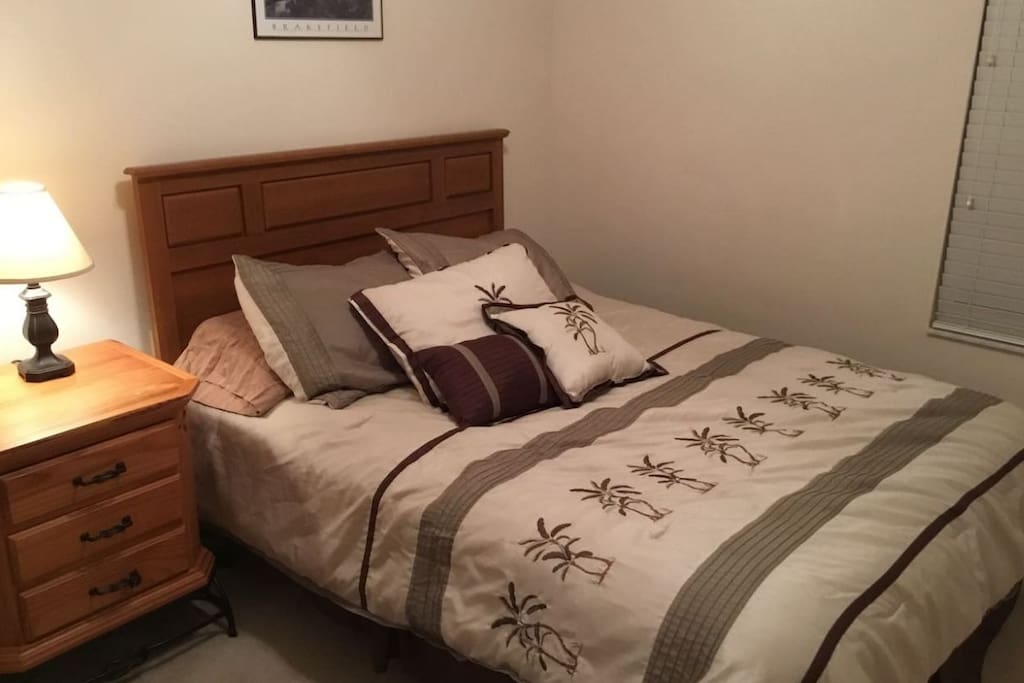 Queen bed in room #1