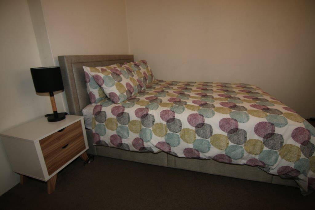 Bed side table and lamp