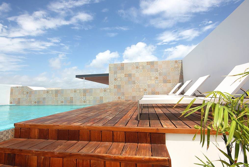Relax in this Rooftop Pool!