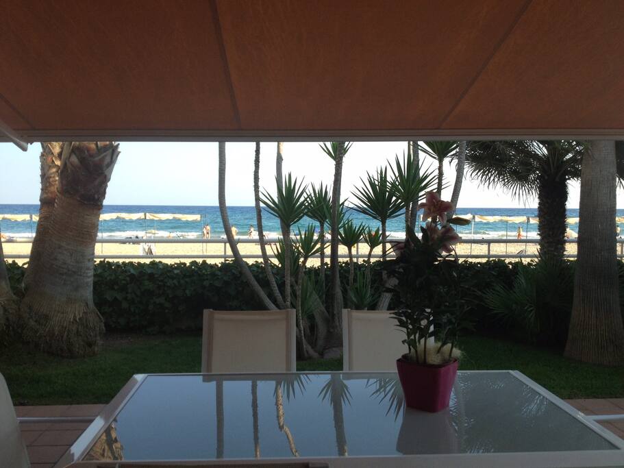 Terraza con Vistas a la playa y el Mar