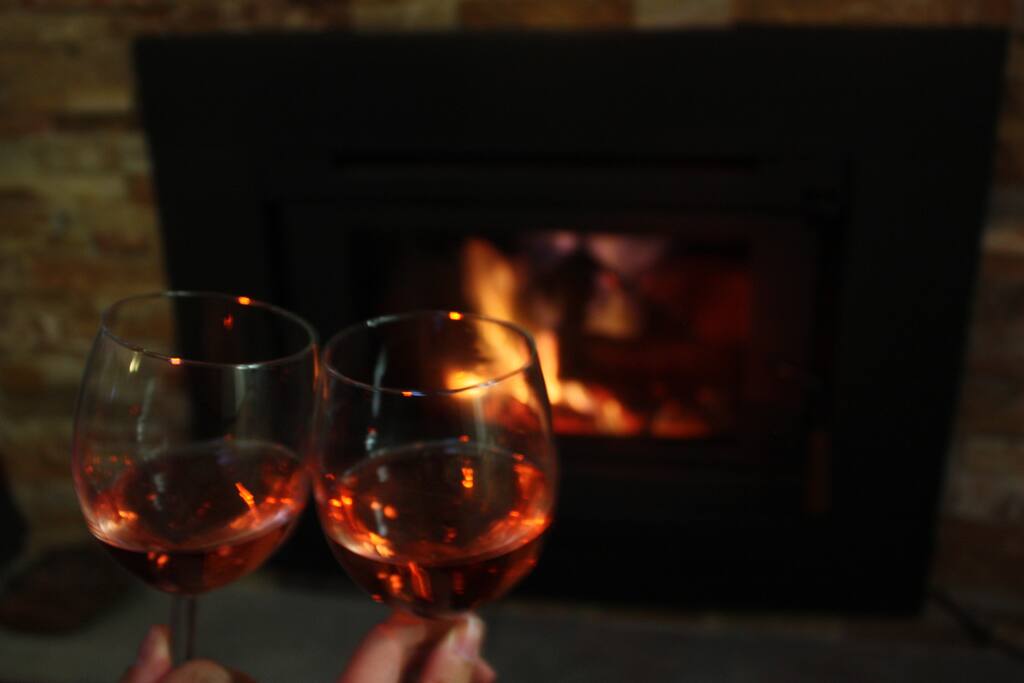 Relaxing by the Wood Fire