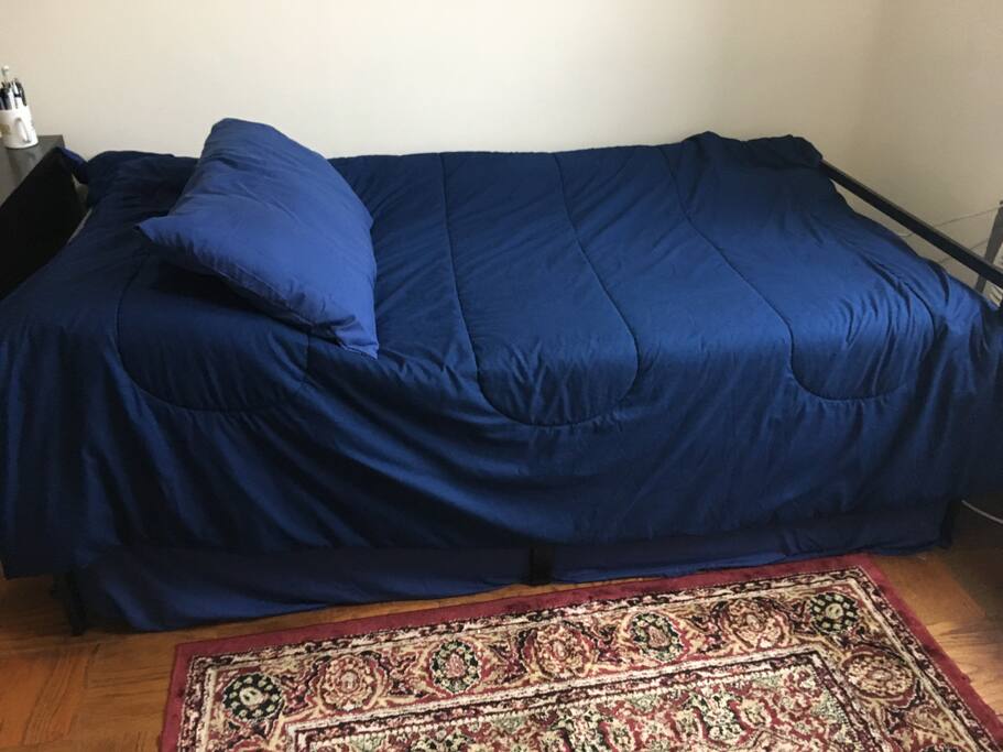 Twin size memory foam bed. More pillows available.