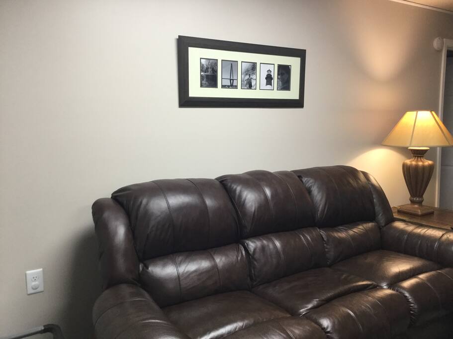 Reclining couch and love seat