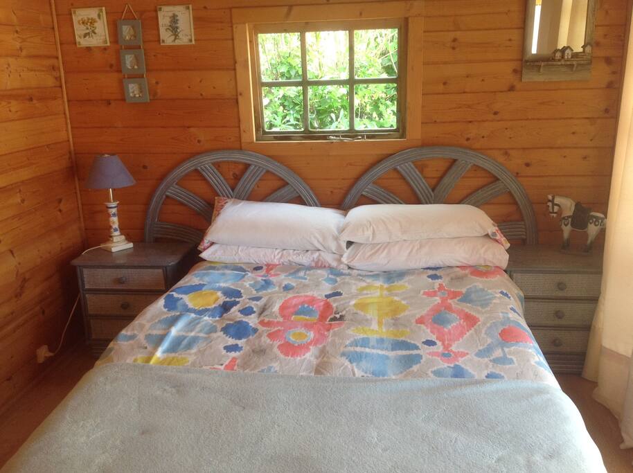 Lovely double bed.