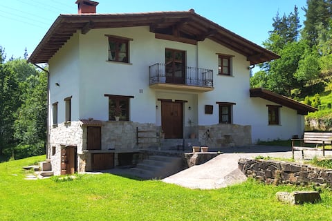 A villa surrounded by nature.