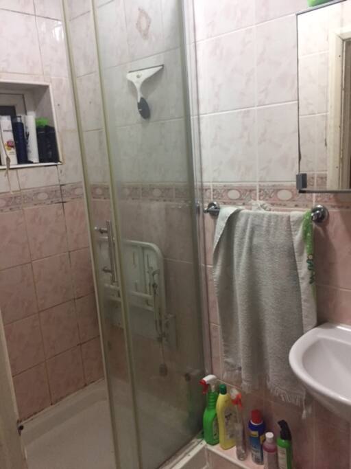 Bathroom including shower and sink - toilet separately