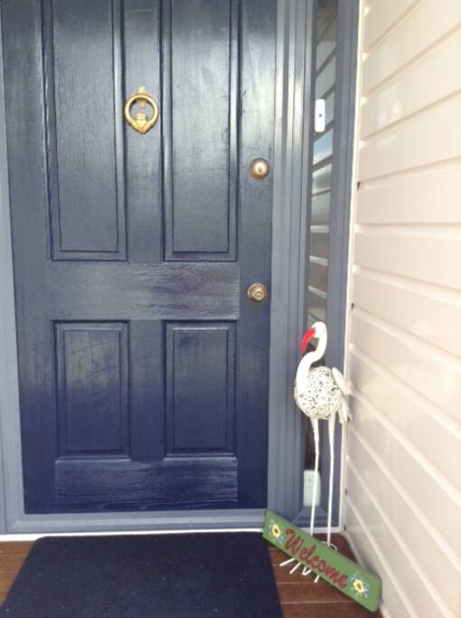 Welcome Host at front door