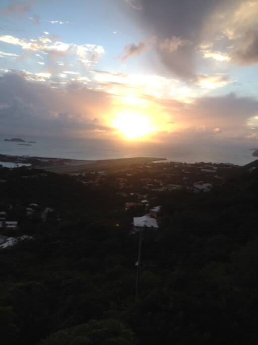 View of Sunset from Private Balcony