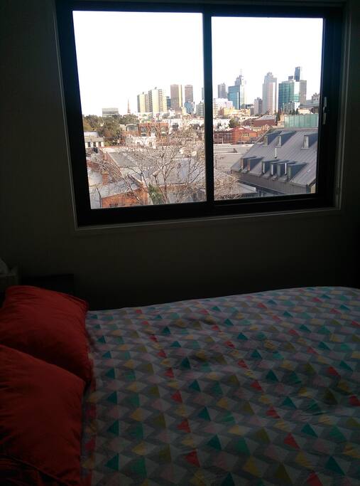 City views from the private room