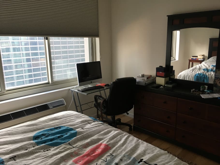 Bedroom with desk