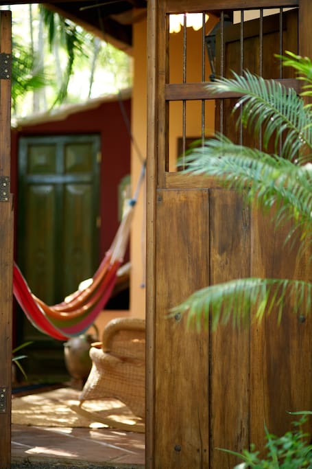 A Nicaraguan door invites you into The Villa Suite.