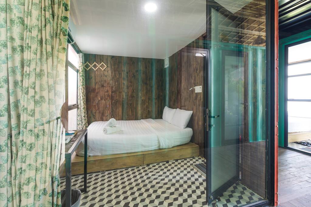 overal view of the room from outside