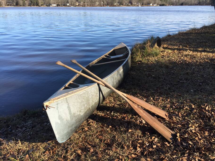 Canoe? Sure! Plus an aluminum boat, 2 kayaks and pedal boats.