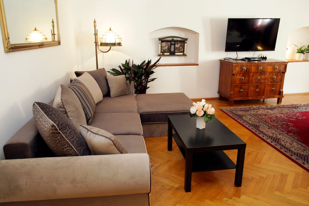 Living Room (Sofa can be used as double bed)