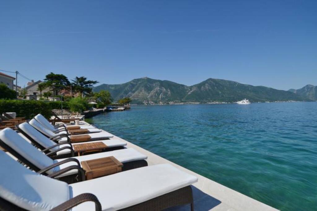 Private beach