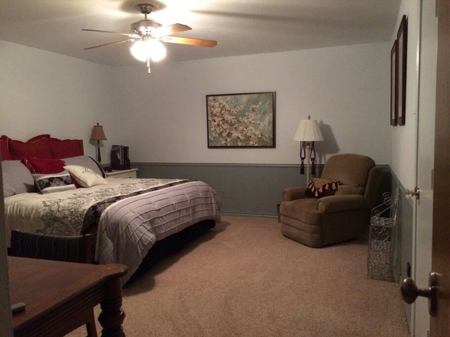Large bedroom with private entrance
