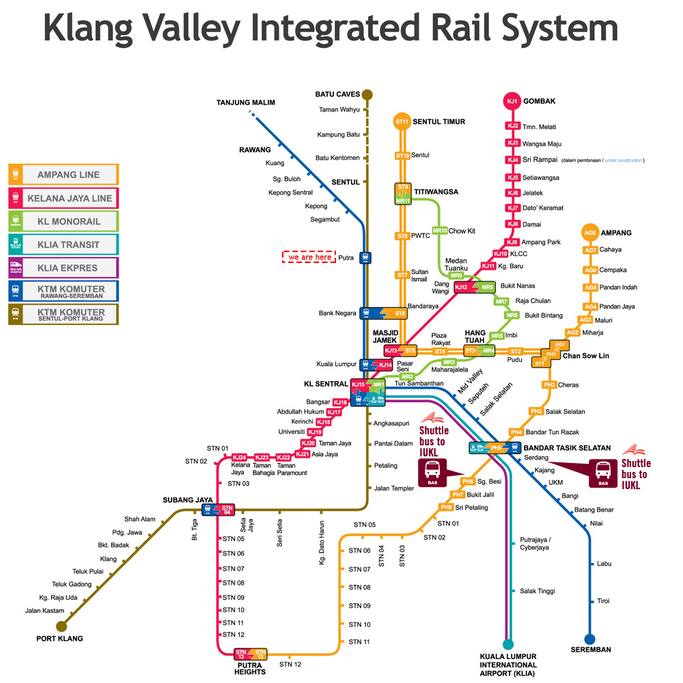 Nearby LRT from Putra station