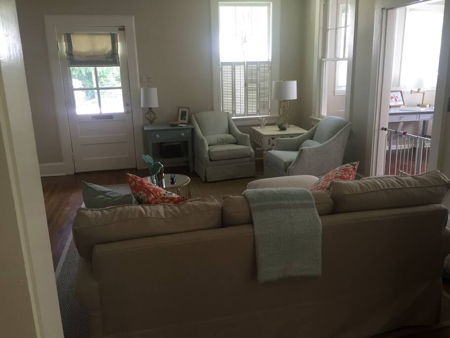 Living room! Great, comfortable space for hanging out or watching television!