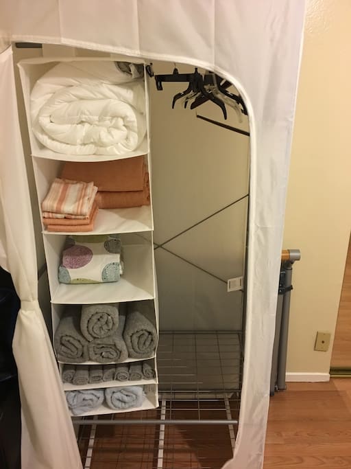 Fresh towel and linens