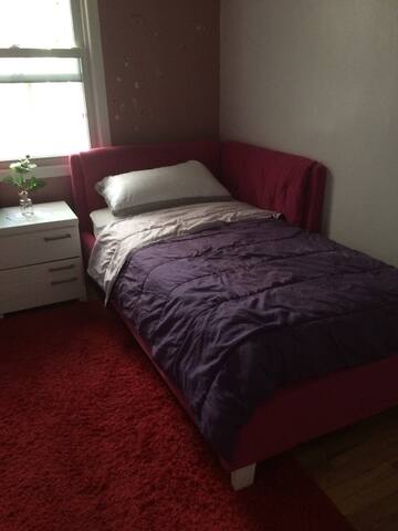 A small but lovely bedroom in a 4 1/2 apartment