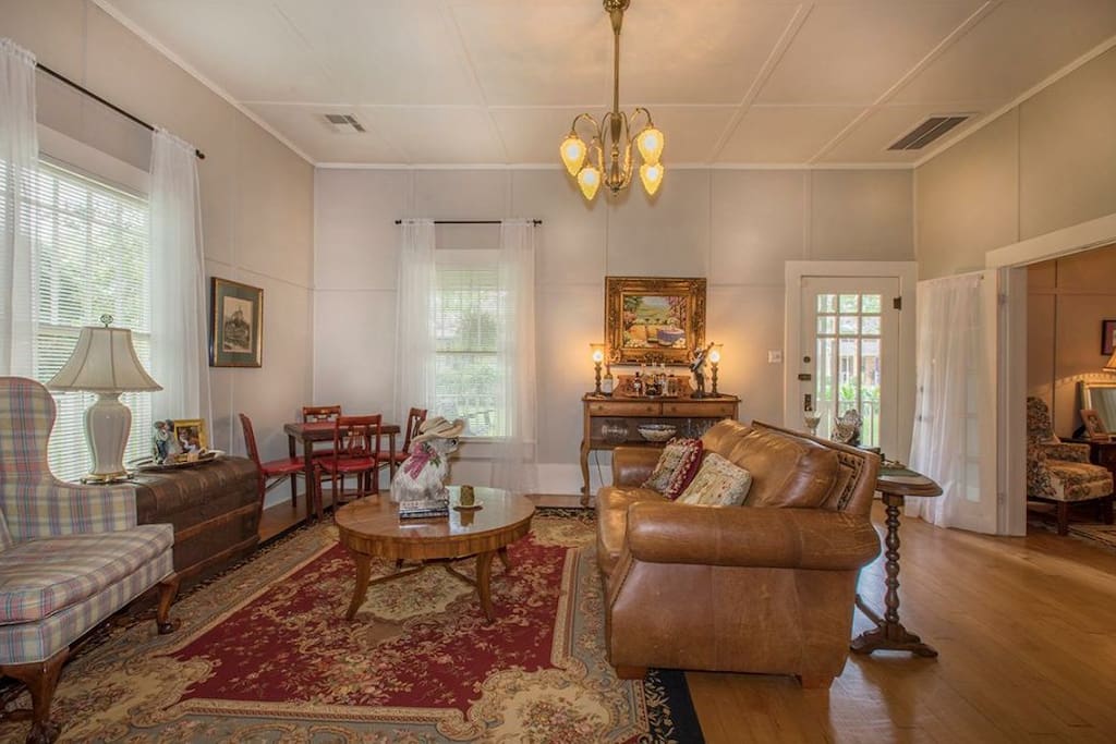 The living room is a wonderful space to sit and relax.