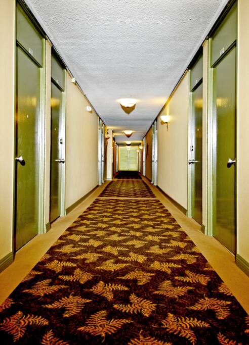 Extra-wide hallways on all 3 floors.