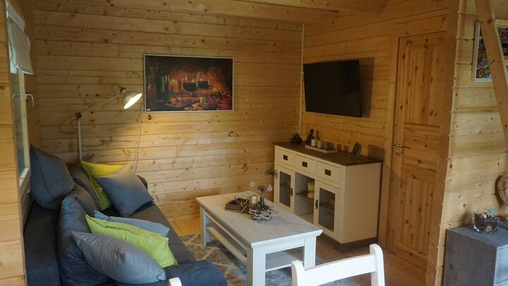 Familienholzhütte Am Teich Im Havelland - Brandenburg