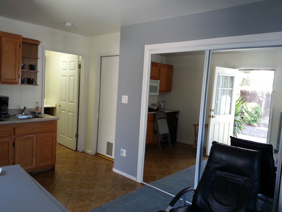 Closet and Entrance to studio