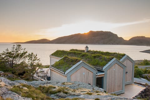 Rodinná chata na ostrove Linesøya - s výhľadom na Atlantik