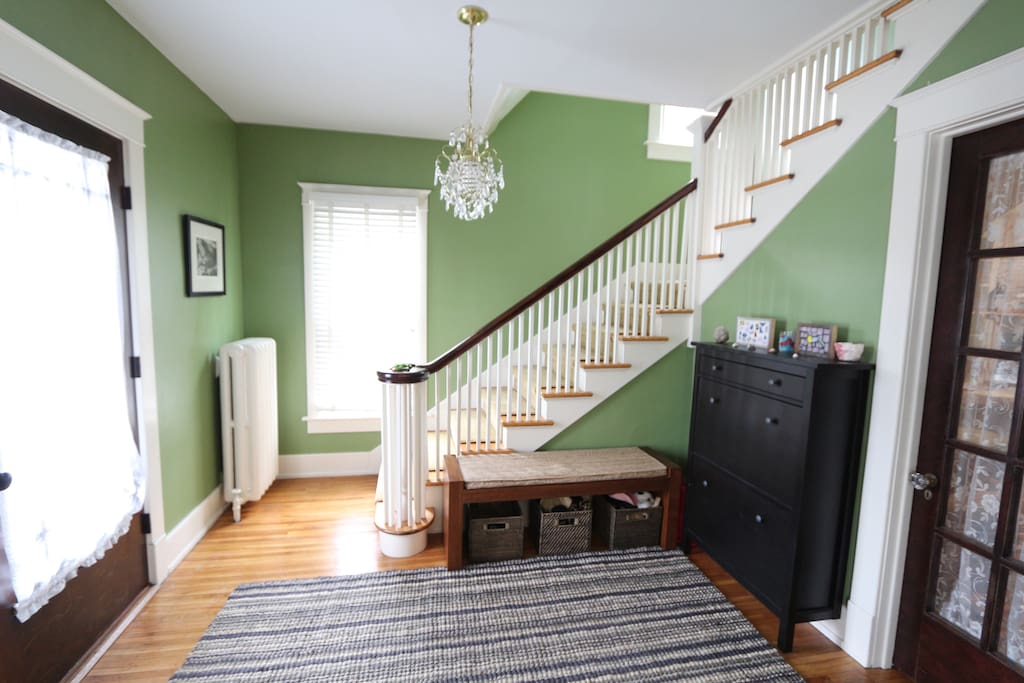 Inside the front entry