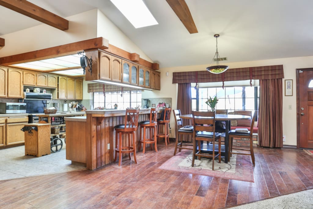 Kitchen and dining area