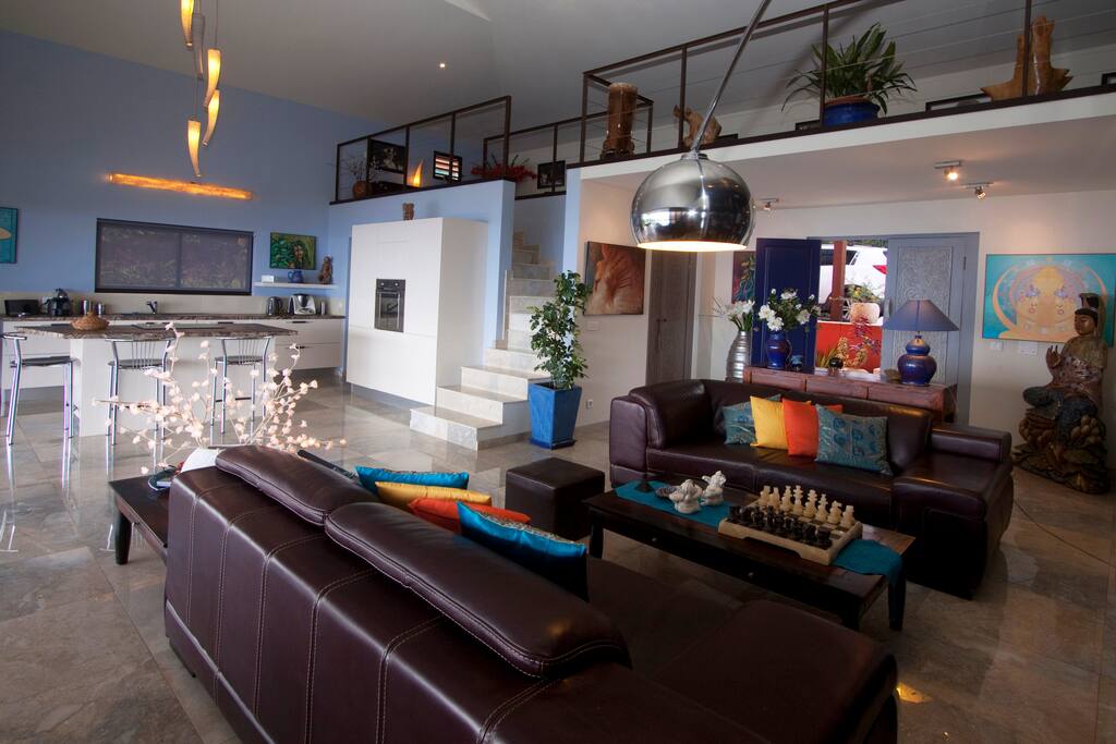salon et cuisine