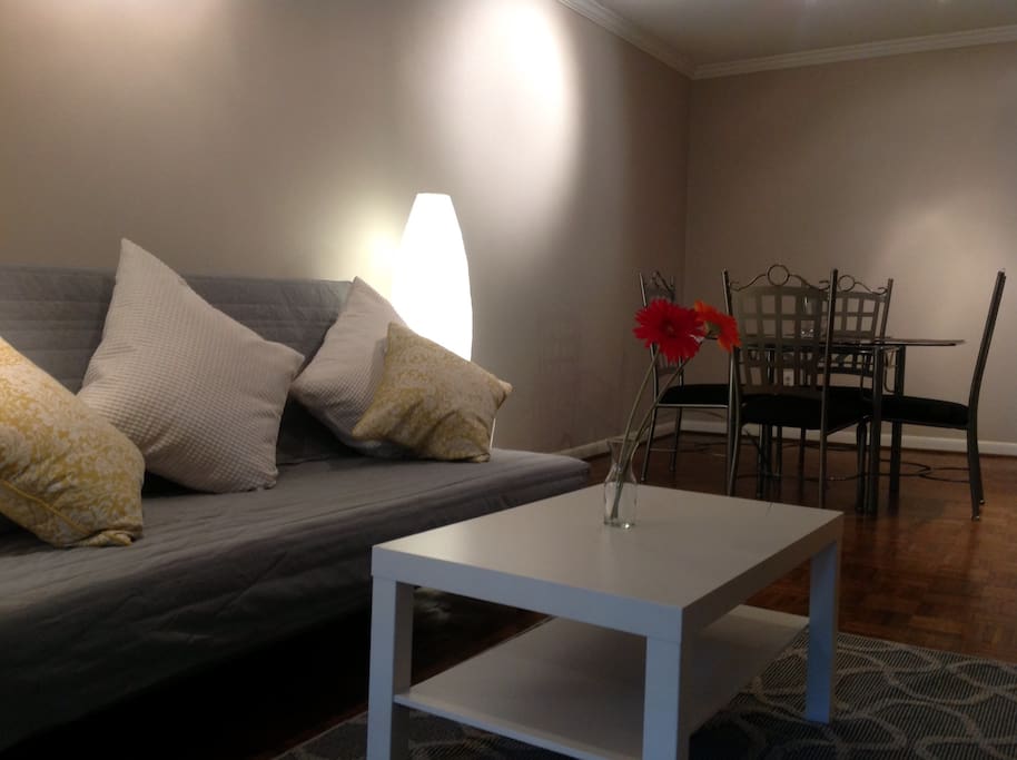 Dining area for four people.