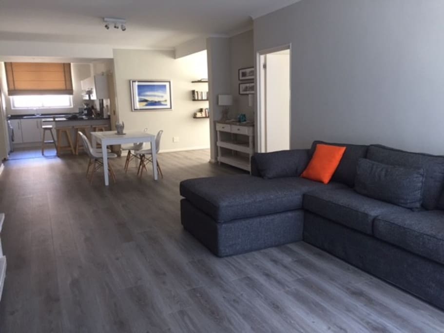 Spacious open plan living area with uncapped wifi