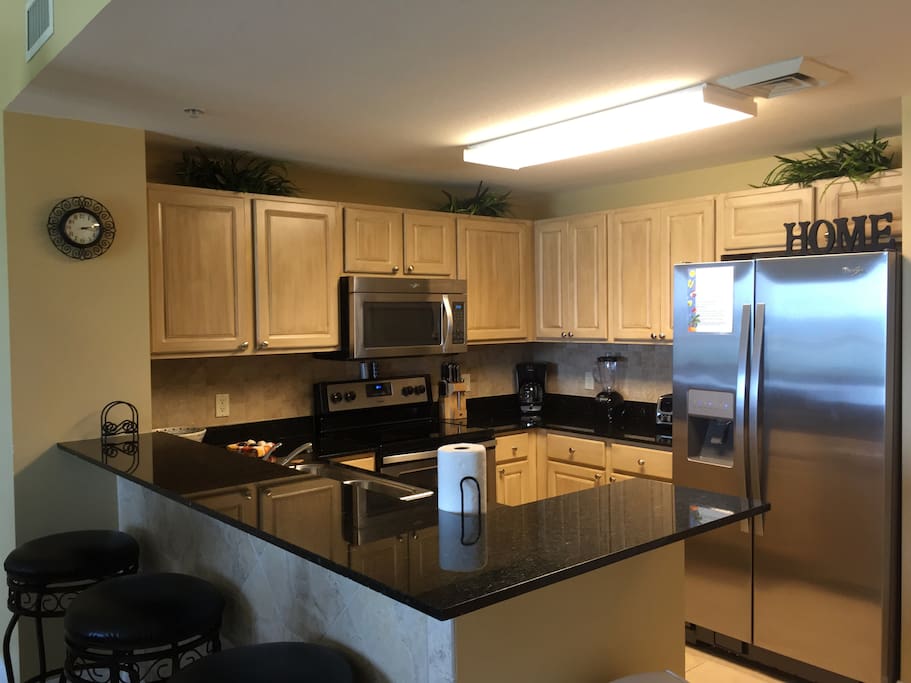 Fully stocked kitchen for your stay