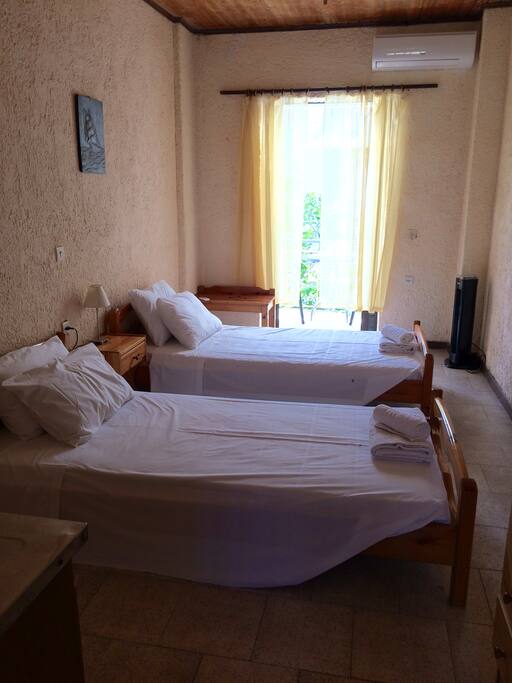 Two single beds