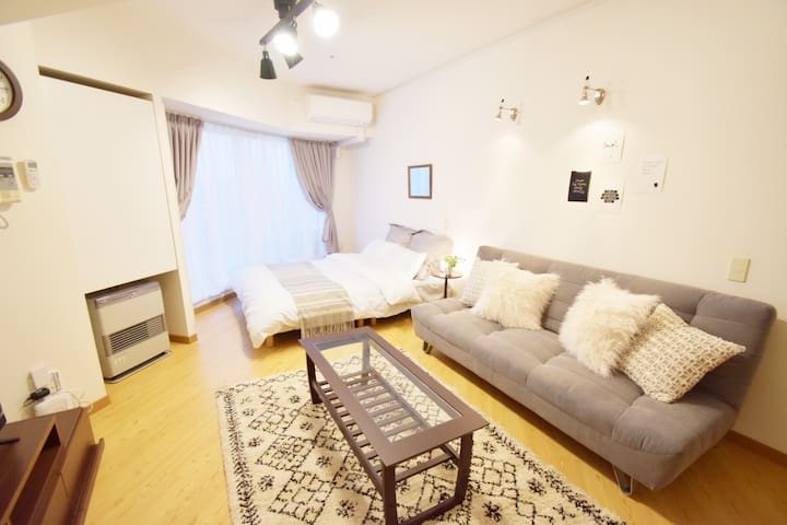 Sapporo!3mins walk to the Sta.!Luxury Flat !AS653