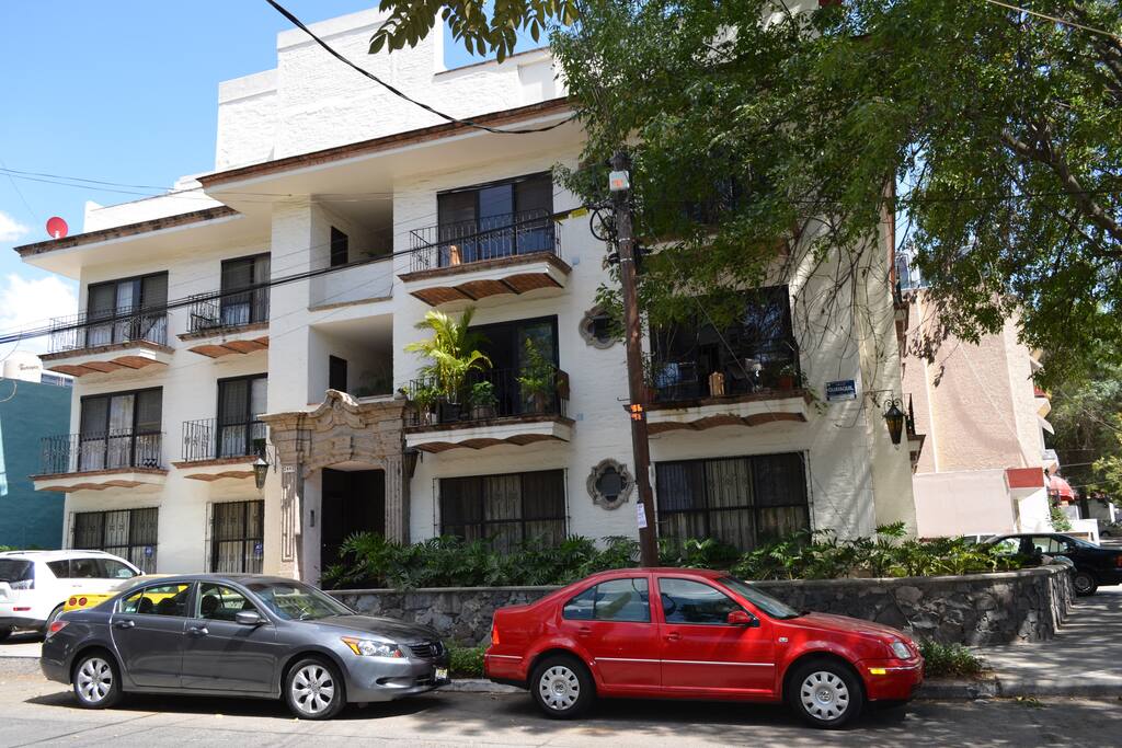 Facade of the building